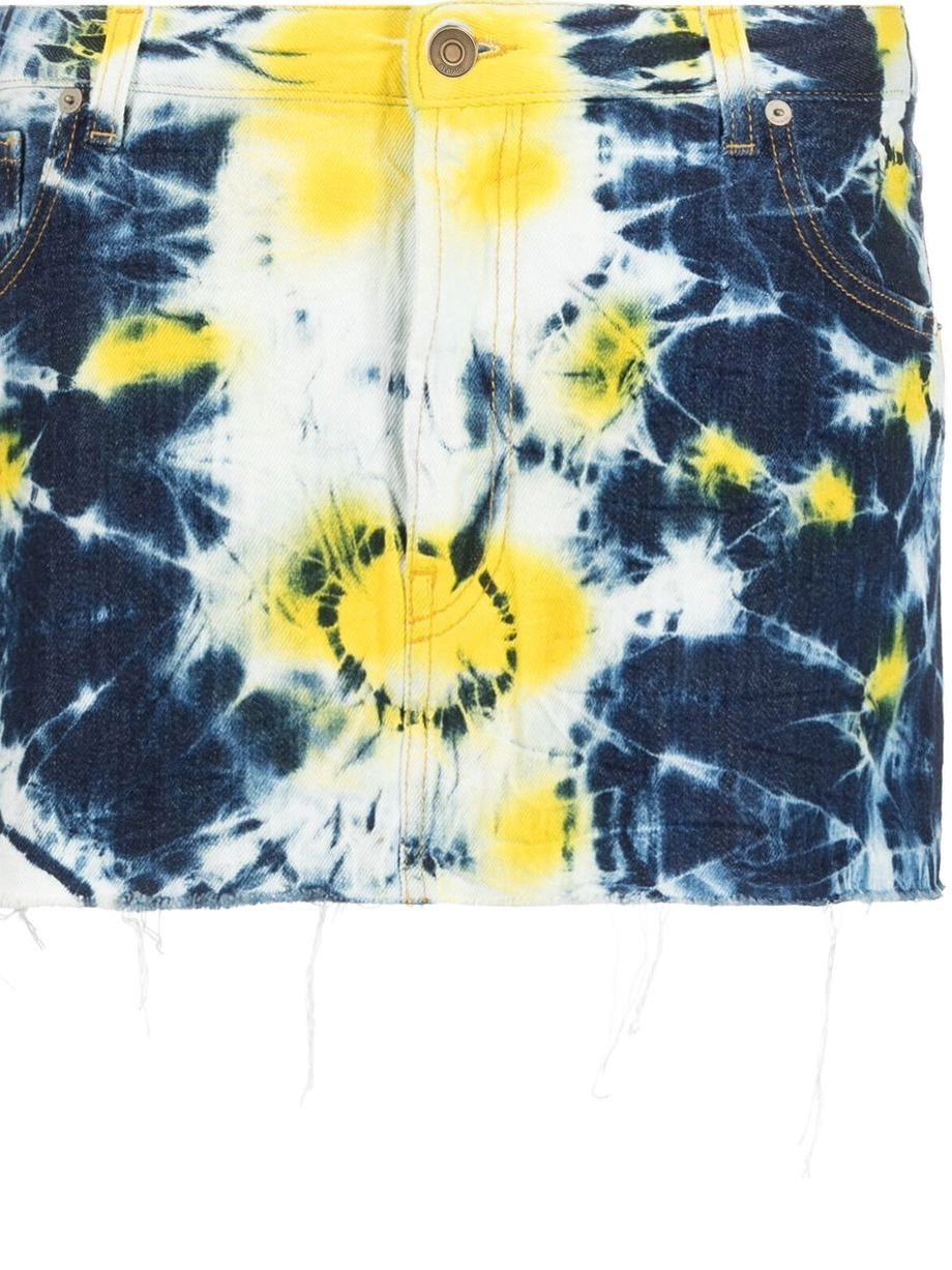 Affordable Women Alanui tie mini dye-print skirt 0817